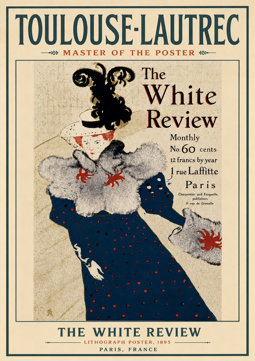 Toulouse-Lautrec The White Review No6 - Plakát