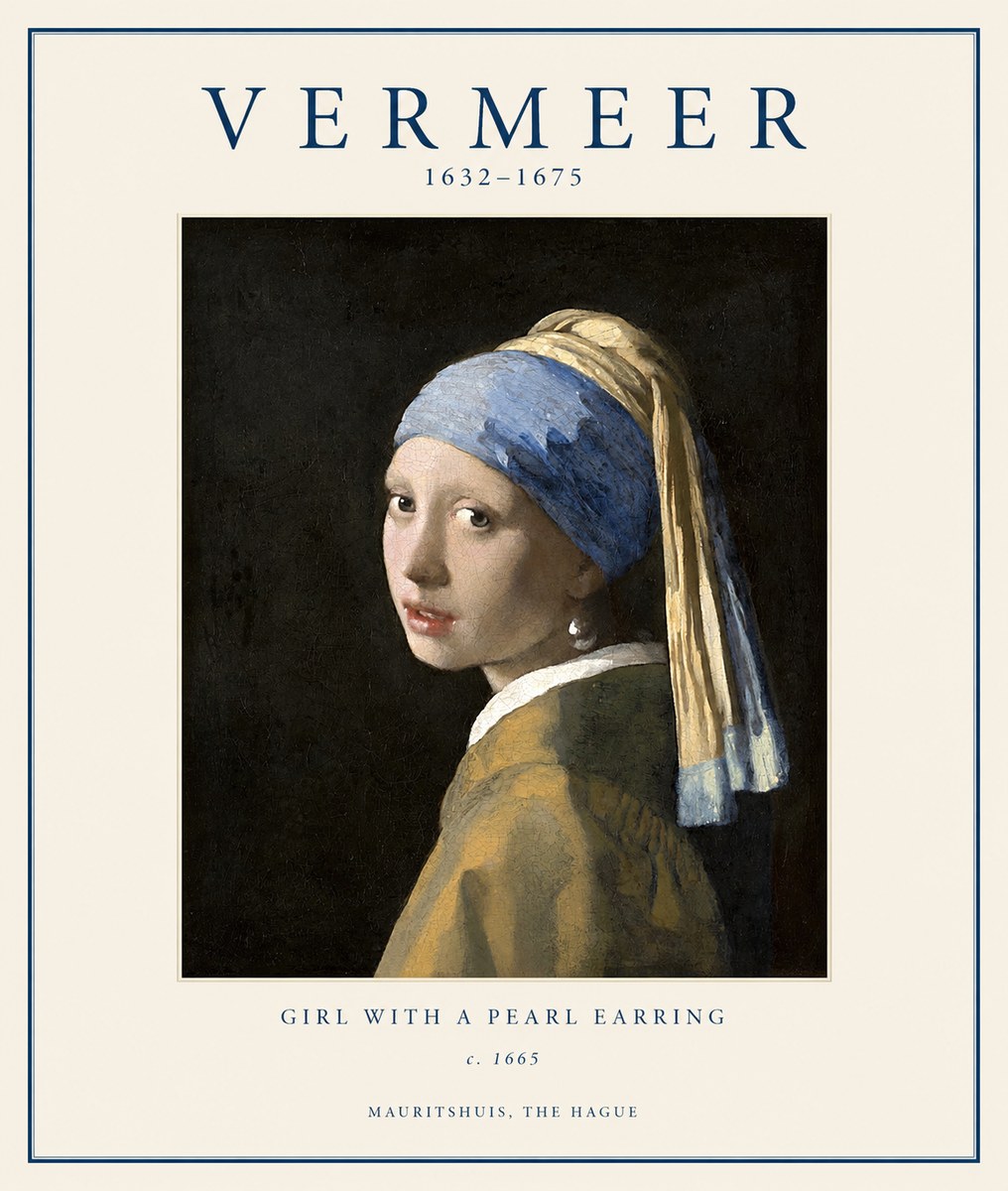 Vermeer Girl with a Pearl Earring II No1 - Plakát