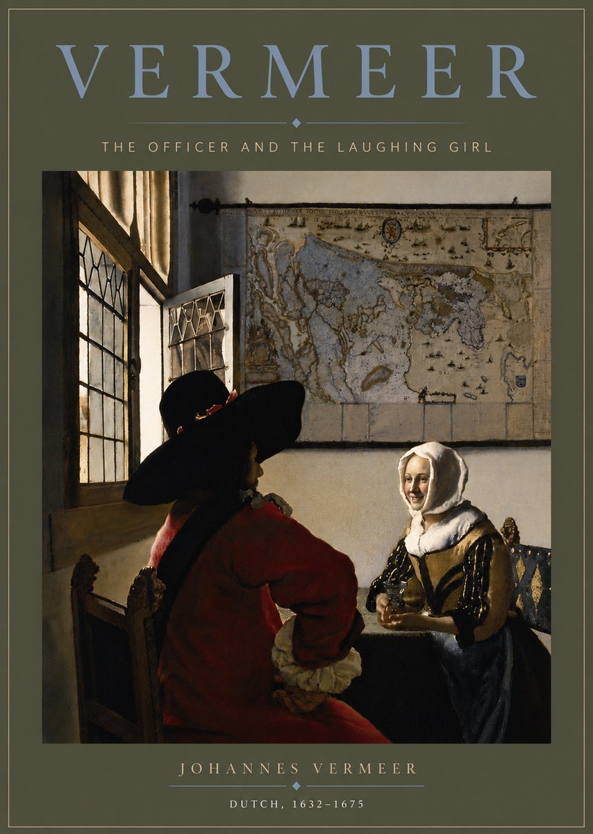 Vermeer The Officer and the Laughing Girl No6 - Plakát