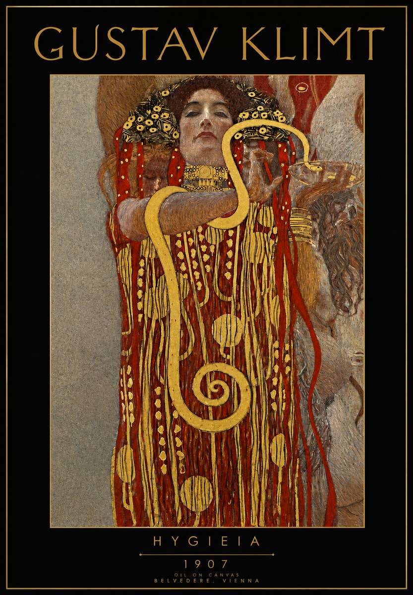 Klimt Hygeia No3 - Plakát