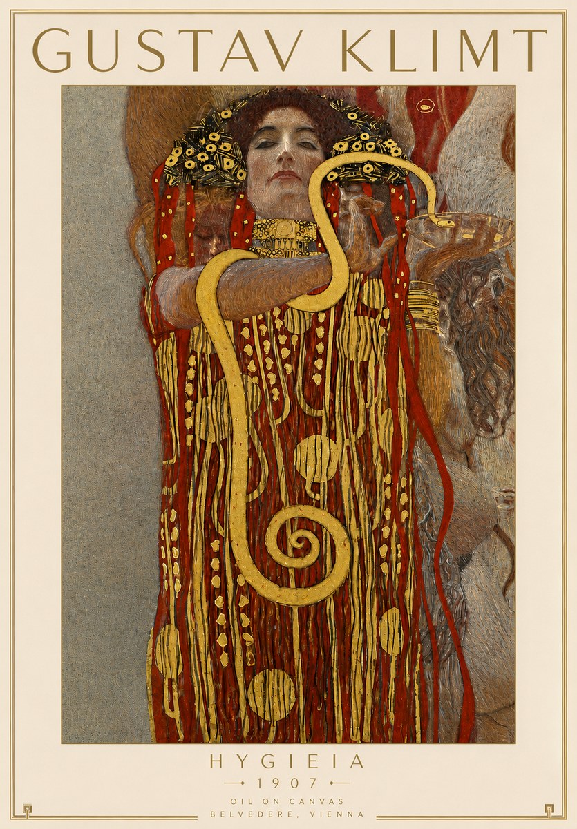 Klimt Hygeia No4 - Plakát