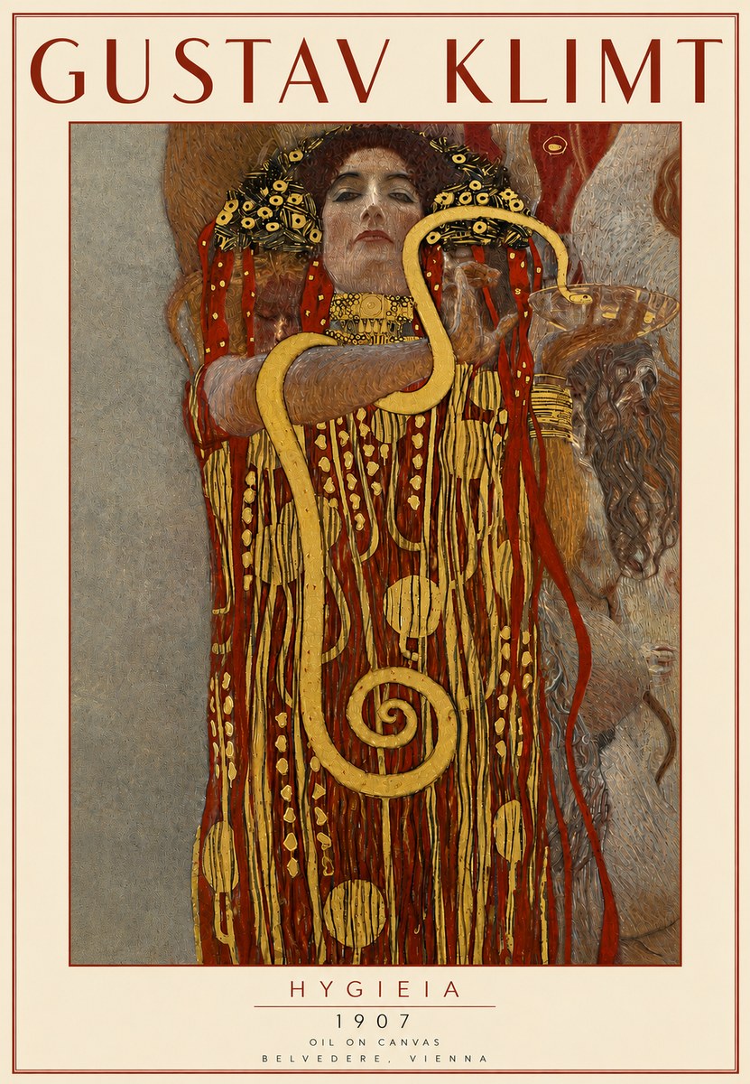 Klimt Hygeia No5 - Plakát