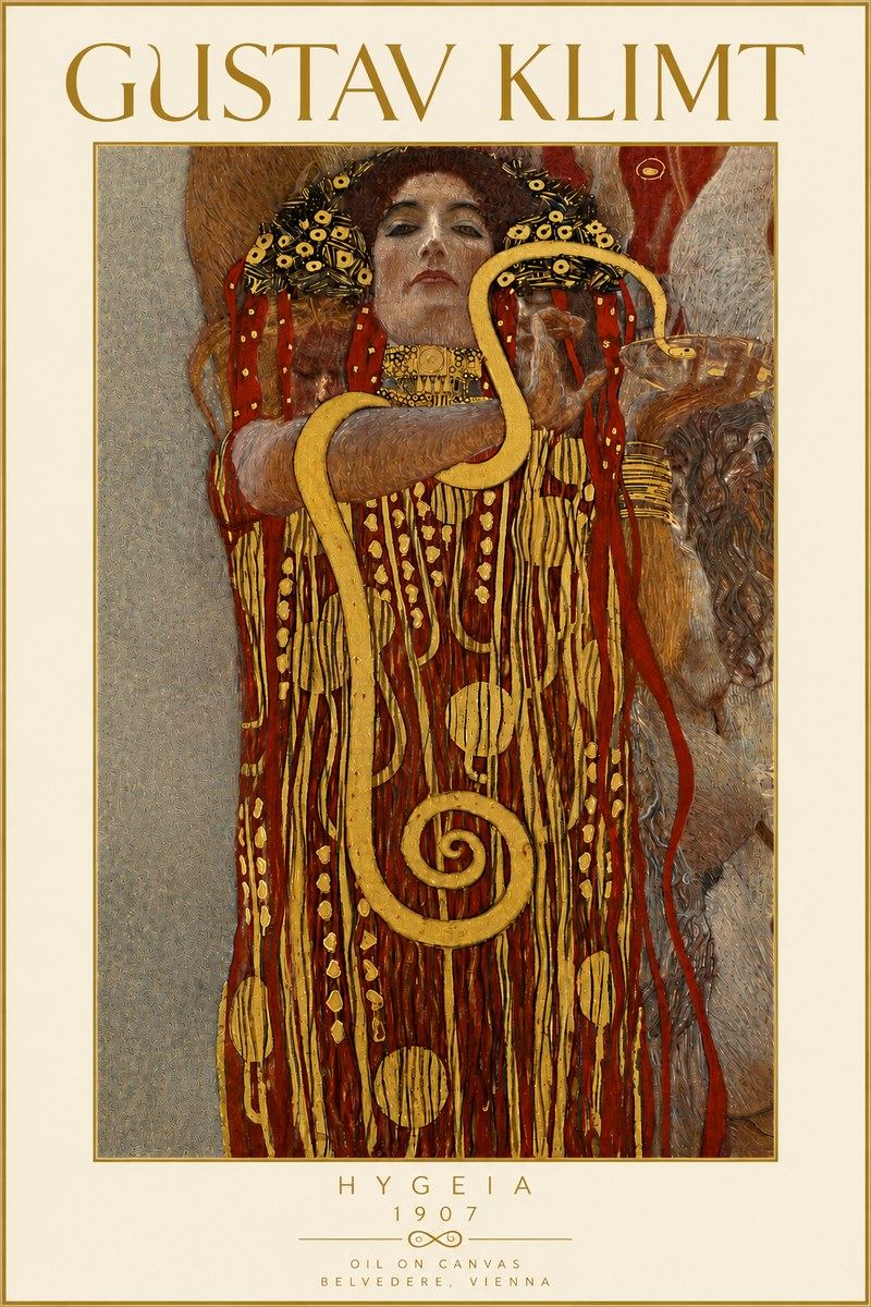 Klimt Hygeia No6 - Plakát