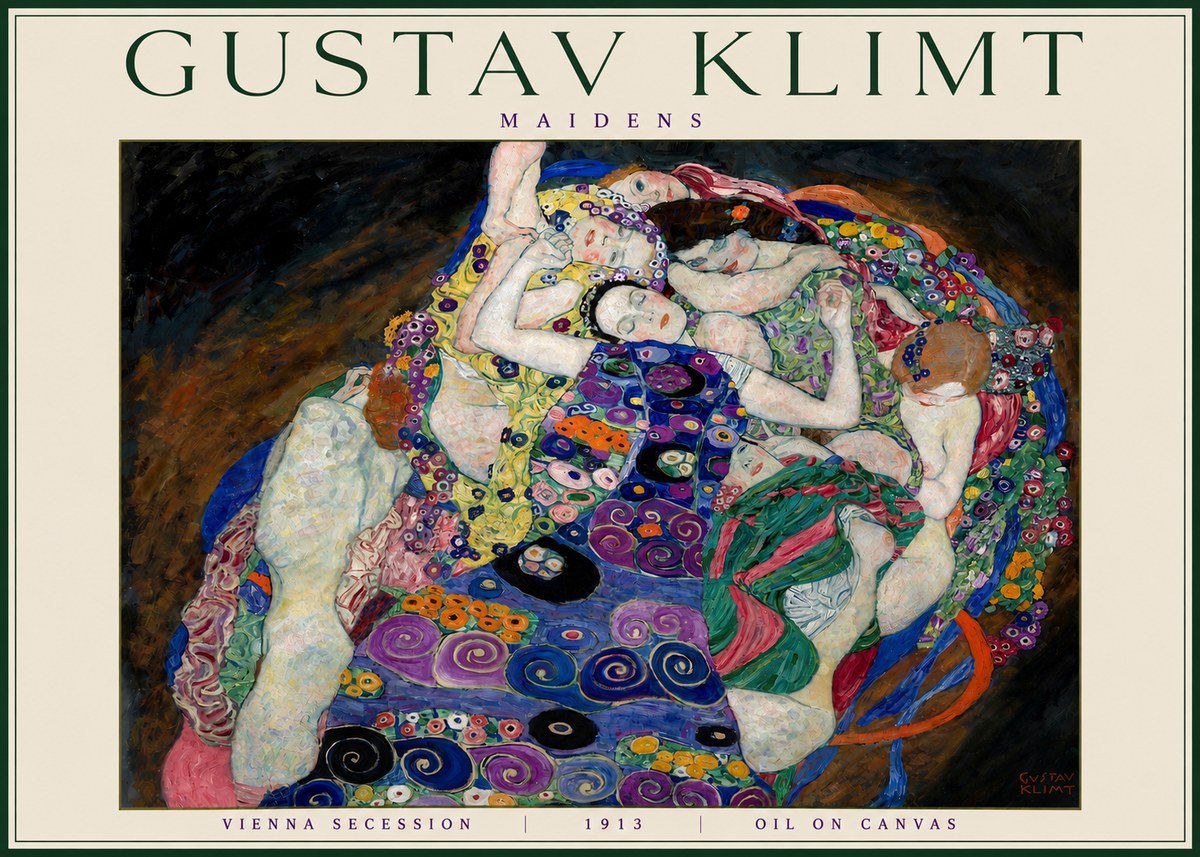 Klimt Maidens No4 - Plakát