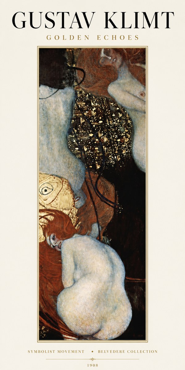Klimt Golden Echoes No1 - Plakát