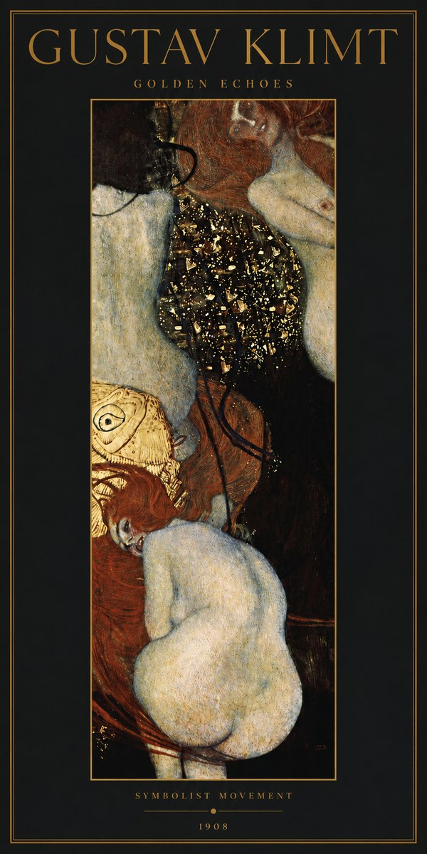 Klimt Golden Echoes No3 - Plakát