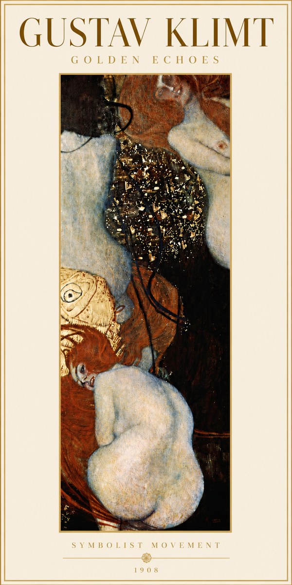 Klimt Golden Echoes No6 - Plakát
