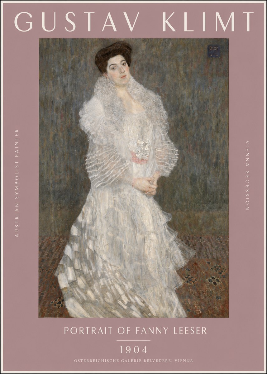 Klimt Portrait of Fanny Leeser No2 - Plakát