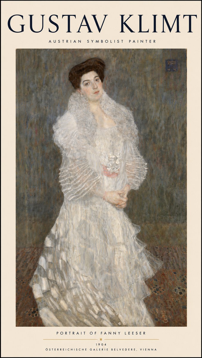 Klimt Portrait of Fanny Leeser No3 - Plakát
