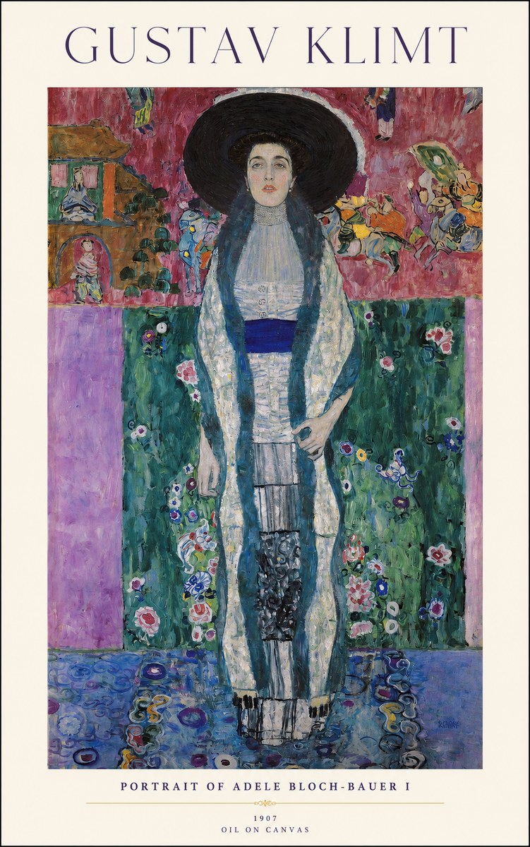 Klimt Portrait of Adele Bloch-bauer I No1 - Plakát