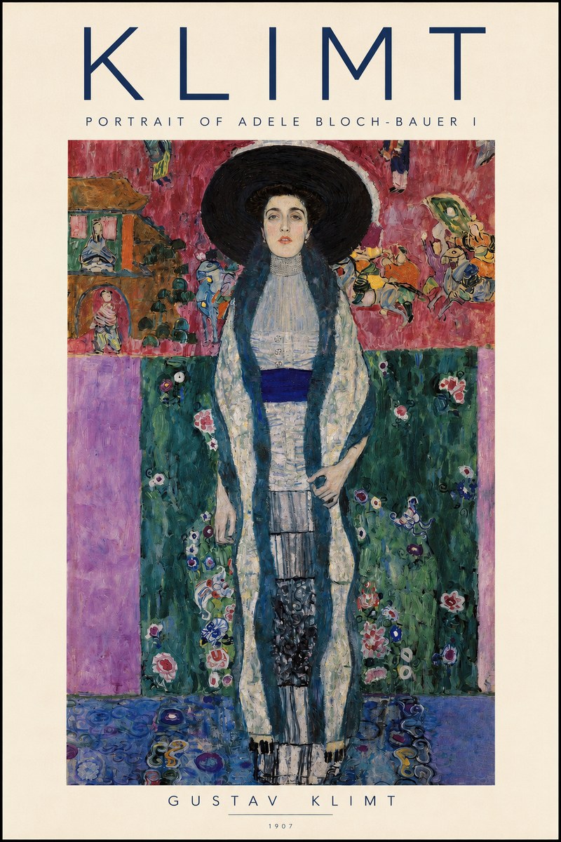 Klimt Portrait of Adele Bloch-bauer I No2 - Plakát