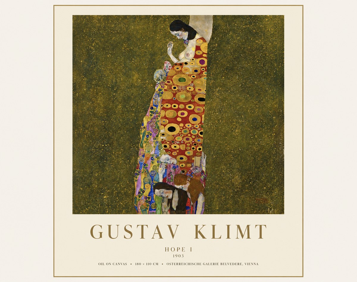 Klimt Hope I No1 - Plakát