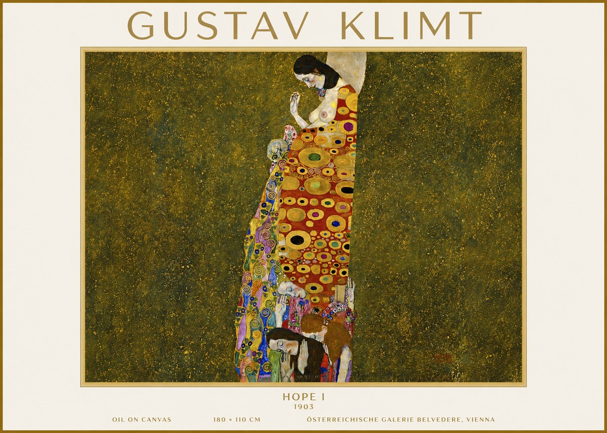 Klimt Hope I No4 - Plakát