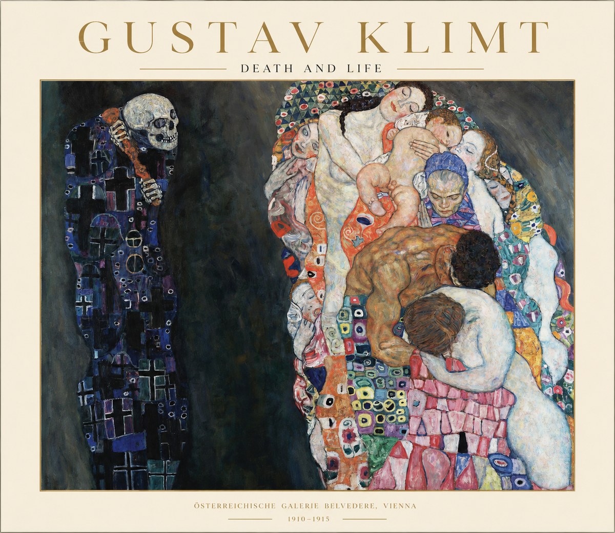 Klimt Death and Life No1 - Plakát