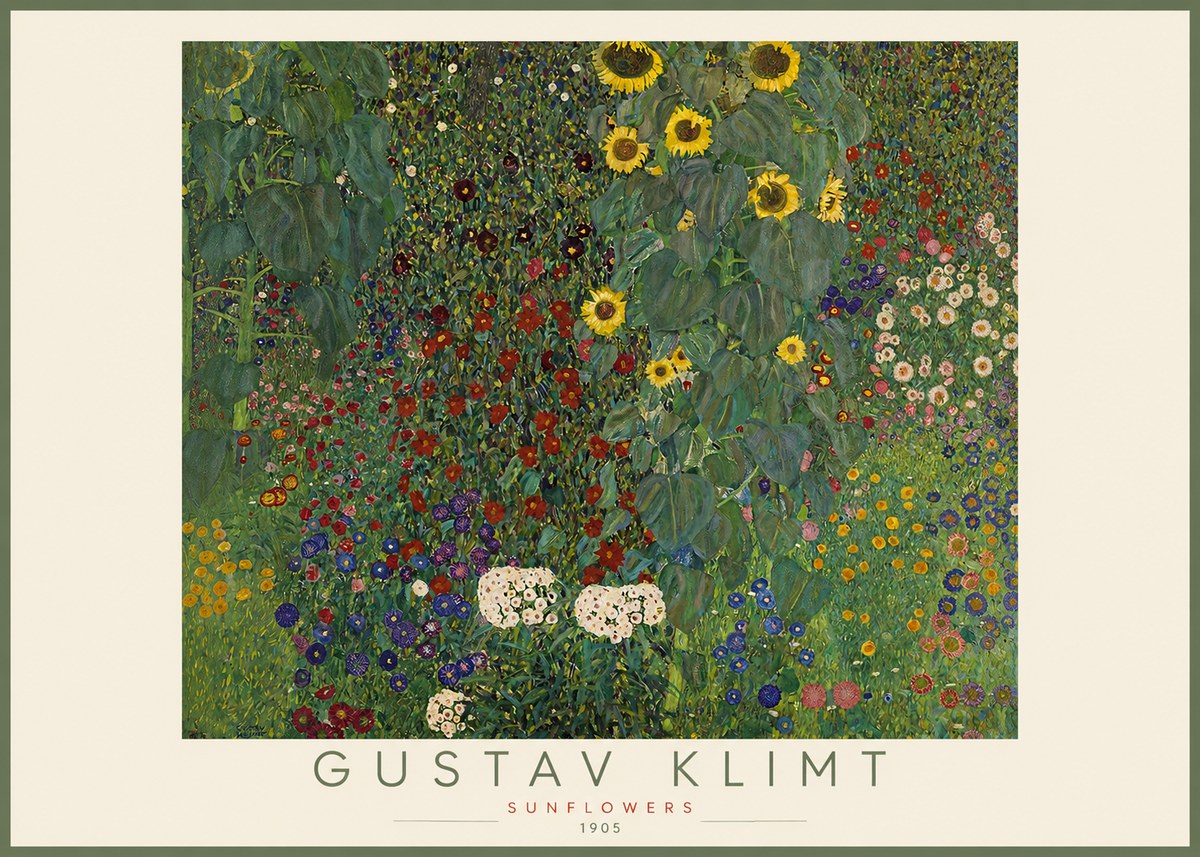 Klimt Sunflowers No2 - Plakát