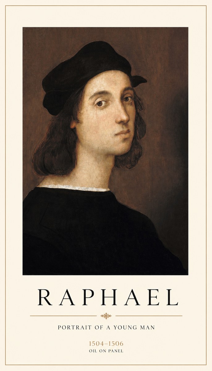 Raphael Portrait of a Young Man No1 - Plakát
