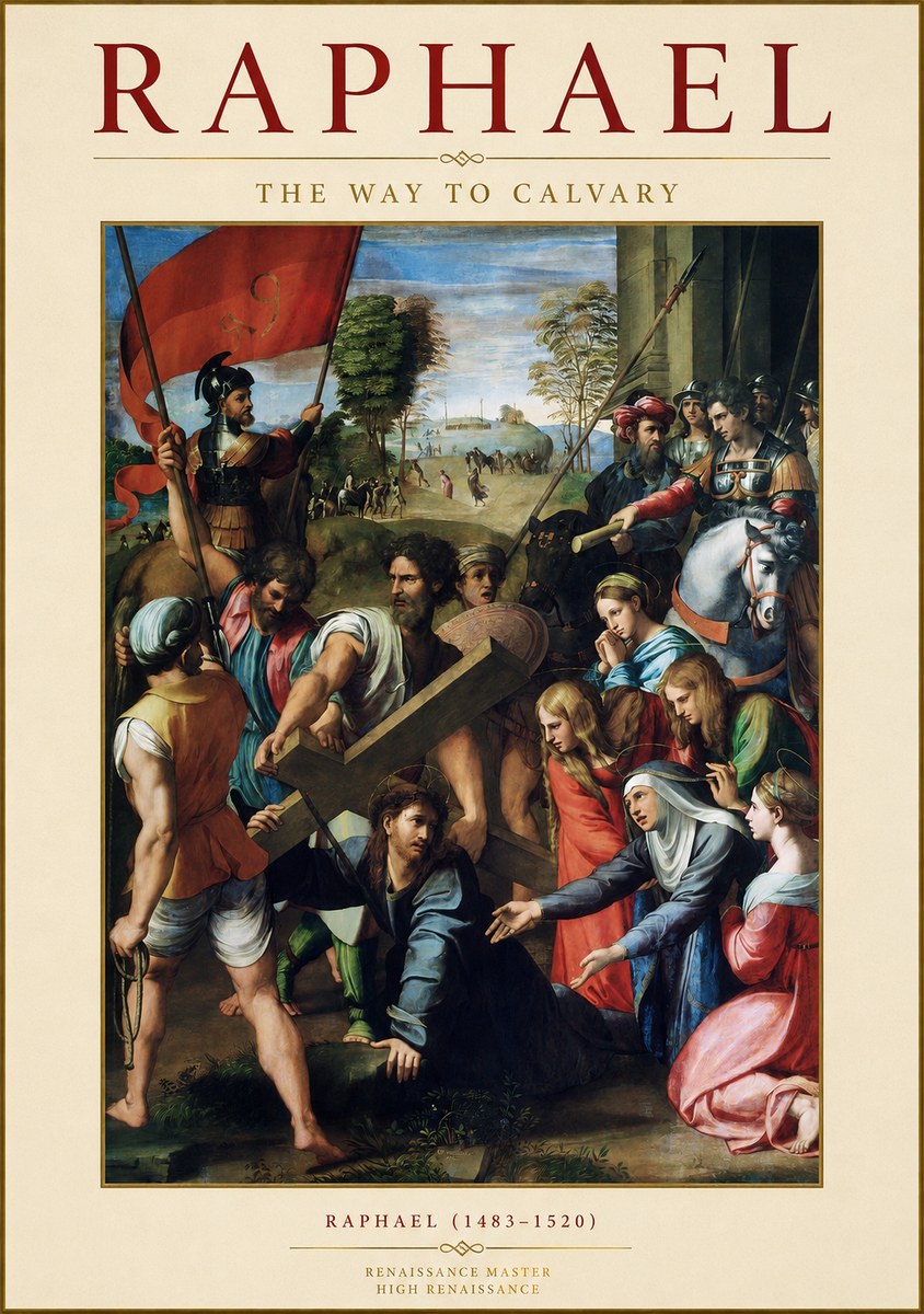 Raphael The Way to Calvary No1 - Plakát