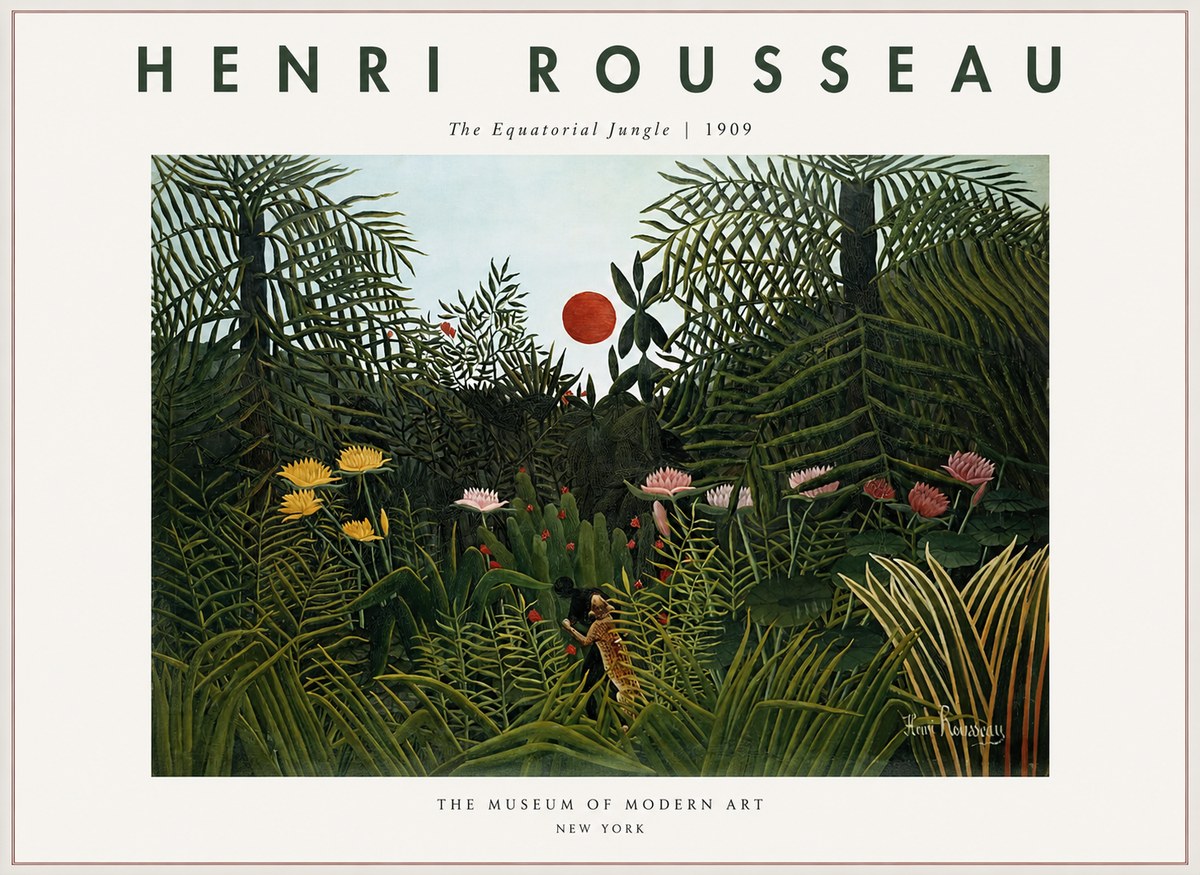 Rousseau The Equatorial Jungle III No1 - Plakát