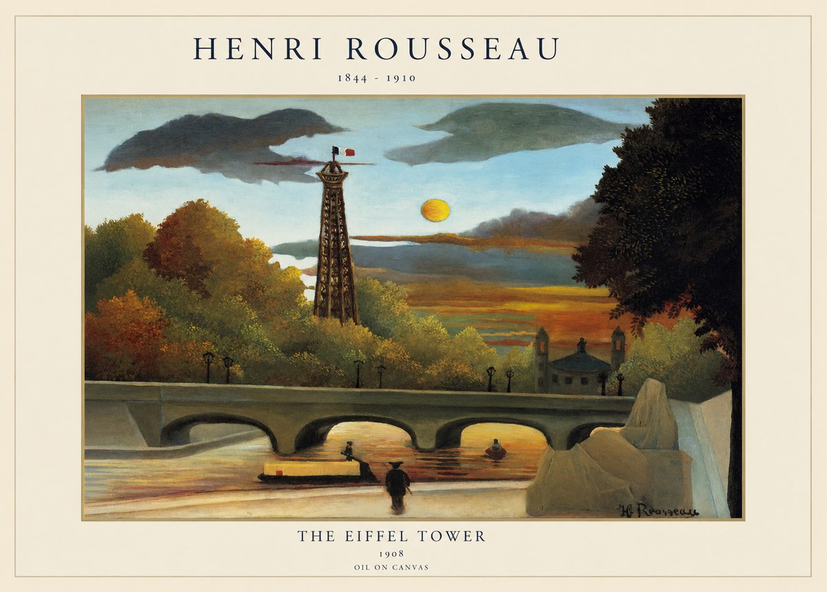 Rousseau The Eiffel Tower No1 - Plakát