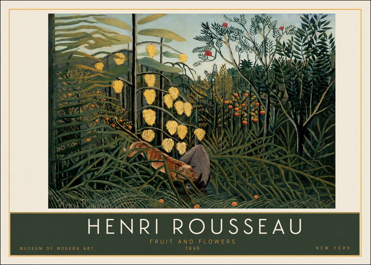Rousseau Fruit and Flowers No2 - Plakát
