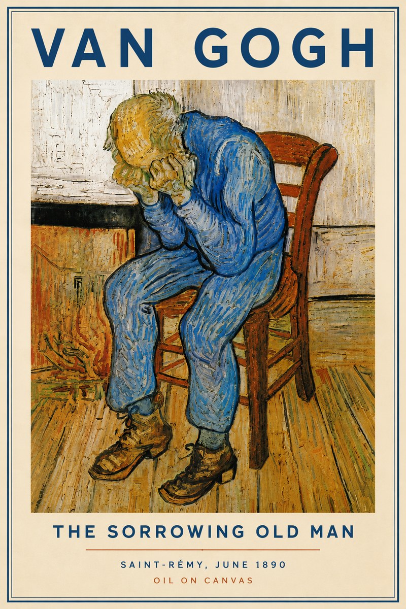 Van Gogh Sorrowing Old Man No5 - Plakát