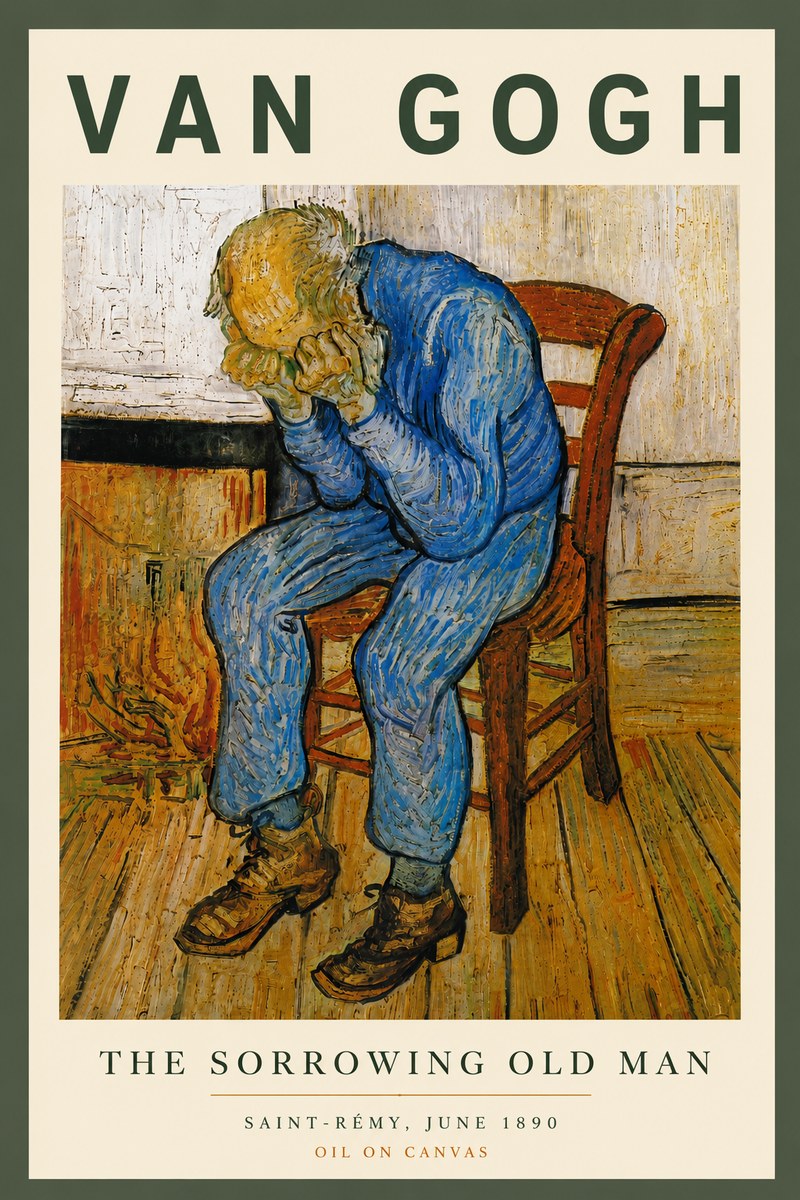 Van Gogh Sorrowing Old Man No6 - Plakát