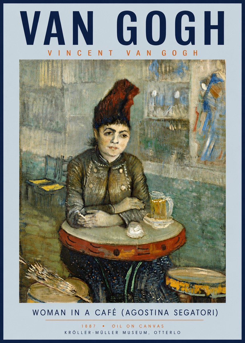 Van Gogh Woman in a Café (Agostina Segatori) No4 - Plakát