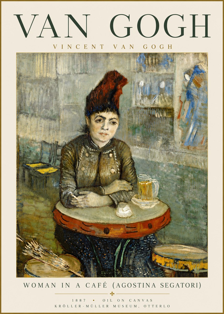 Van Gogh Woman in a Café (Agostina Segatori) No5 - Plakát