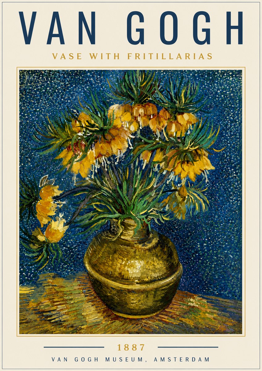 Van Gogh Vase with Fritillarias No6 - Plakát