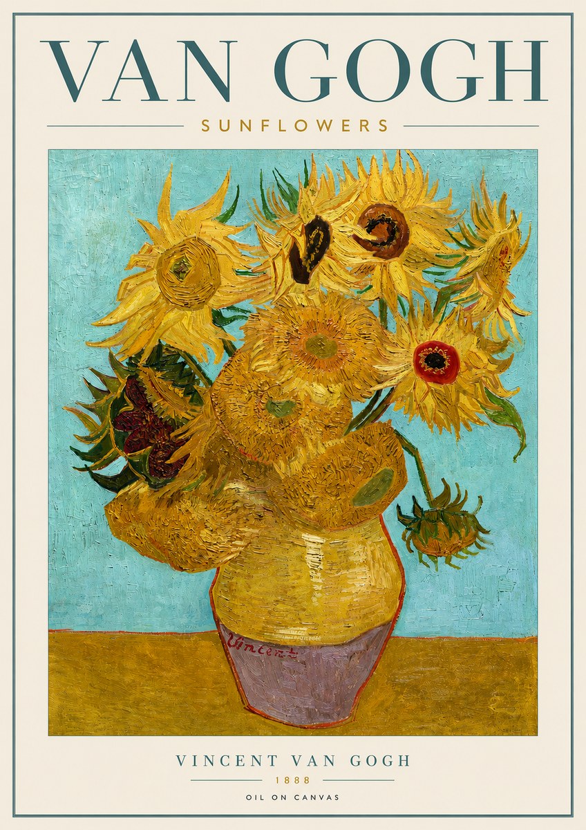 Van Gogh Sunflowers I No3 - Plakát