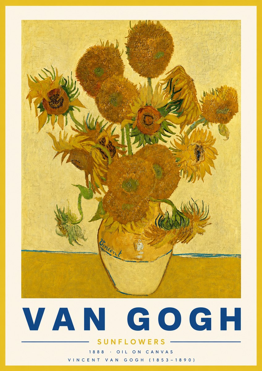 Van Gogh Sunflowers II No3 - Plakát