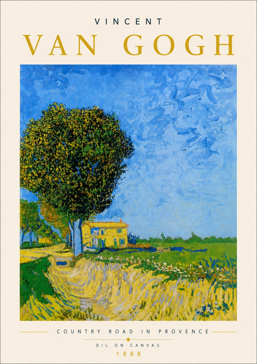 Van Gogh Country Road in Provence II No5 - Plakát