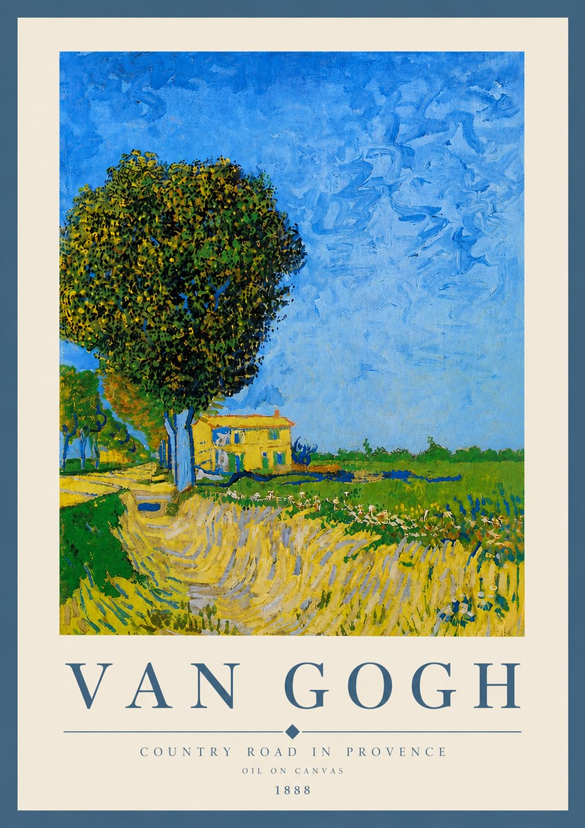 Van Gogh Country Road in Provence II No6 - Plakát