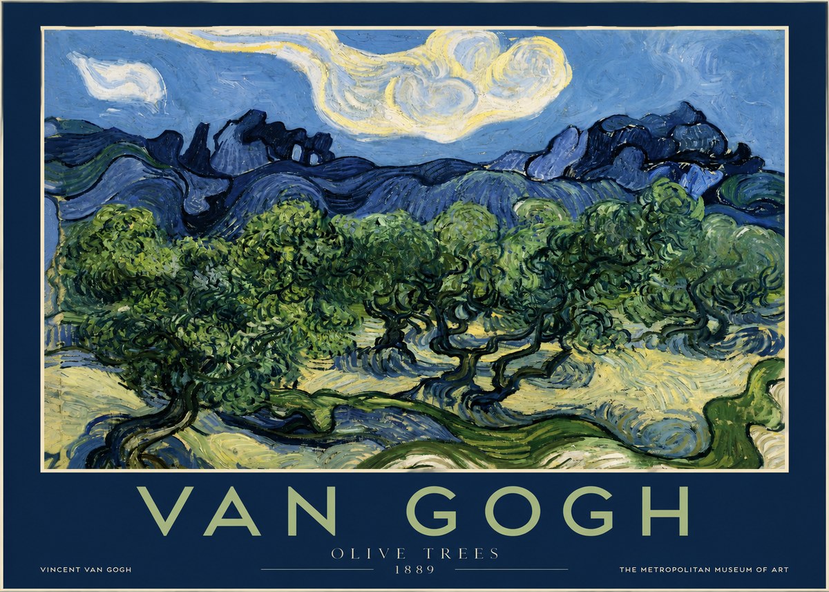 Van Gogh Olive Trees No2 - Plakát