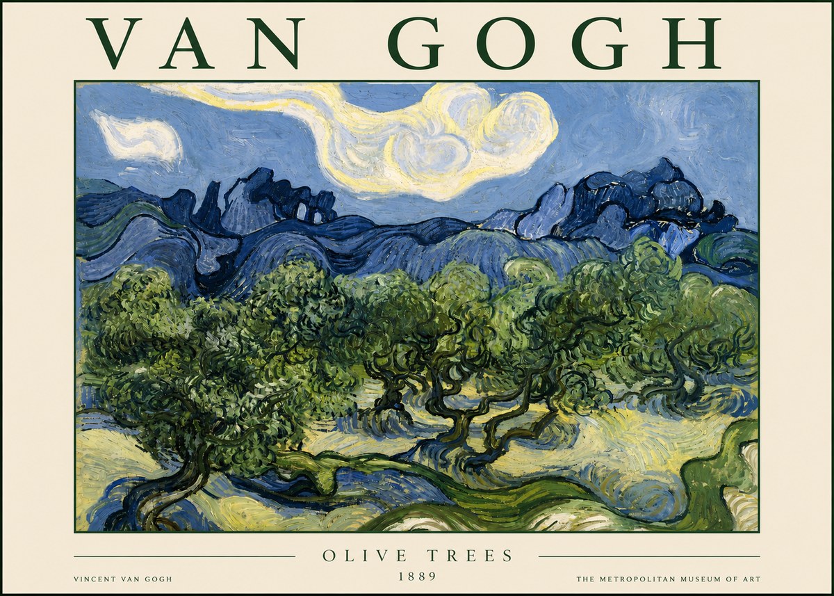 Van Gogh Olive Trees No3 - Plakát