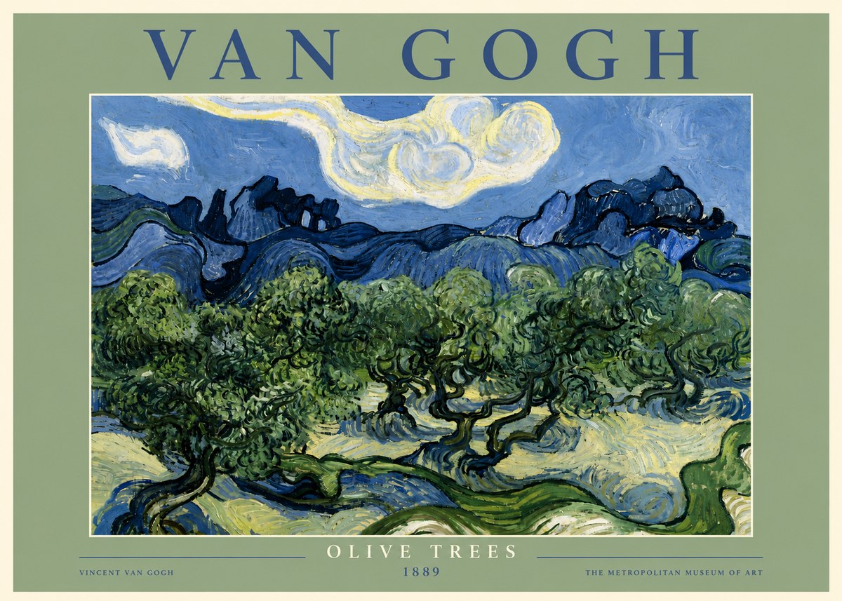 Van Gogh Olive Trees No5 - Plakát