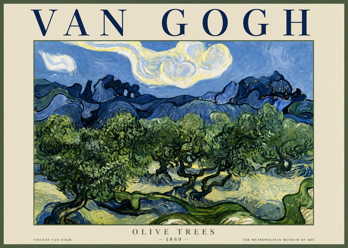 Van Gogh Olive Trees No6 - Plakát