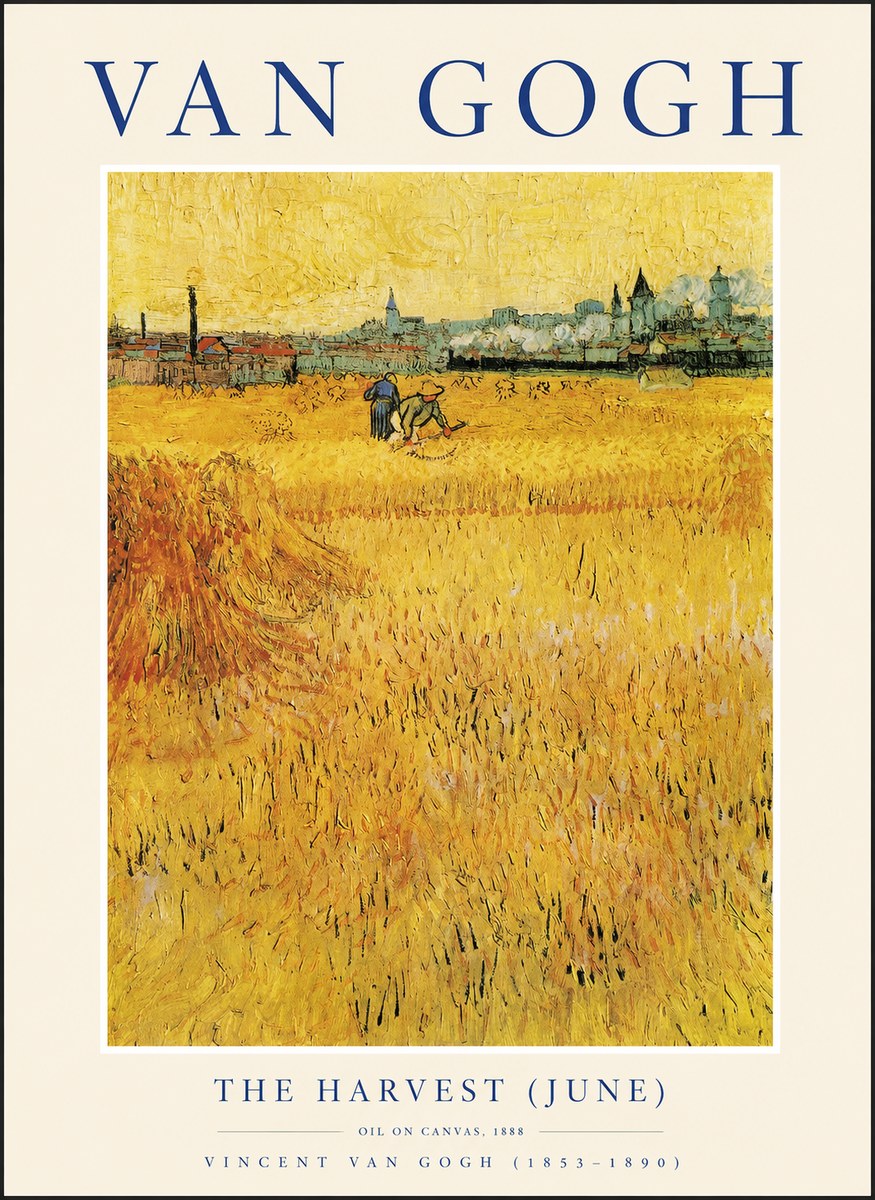 Van Gogh The Harvest (June) No1 - Plakát
