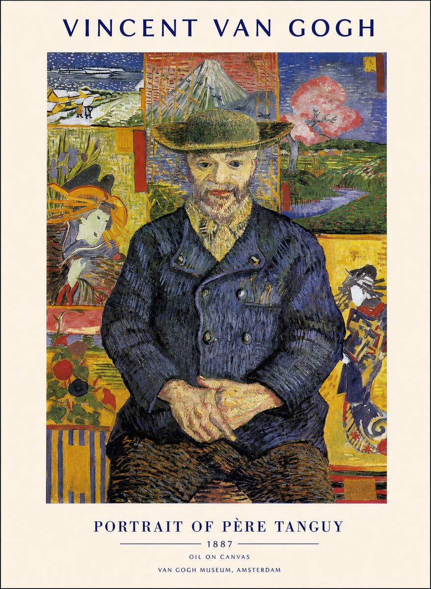 Van Gogh Portrait of Père Tanguy I No1 - Plakát
