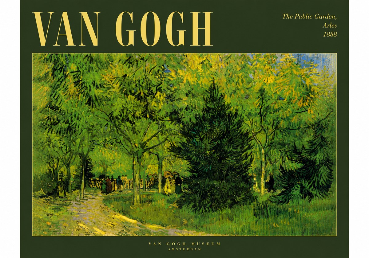 Van Gogh The Public Garden, Arles No5 - Plakát