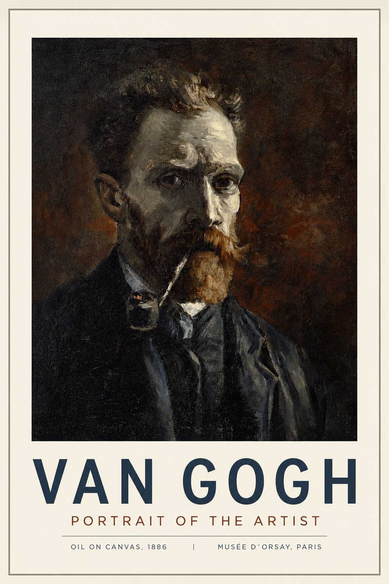 Van Gogh Portrait of the Artist I No4 - Plakát