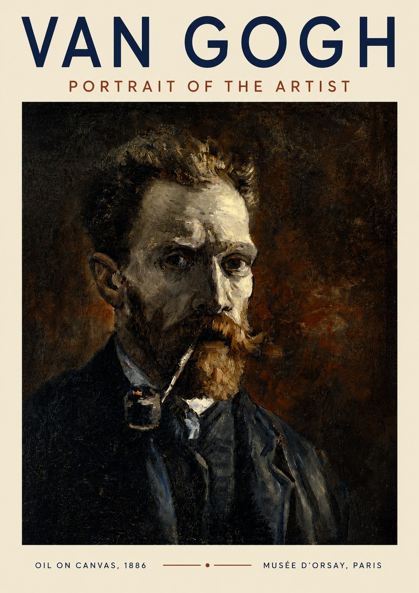 Van Gogh Portrait of the Artist I No6 - Plakát
