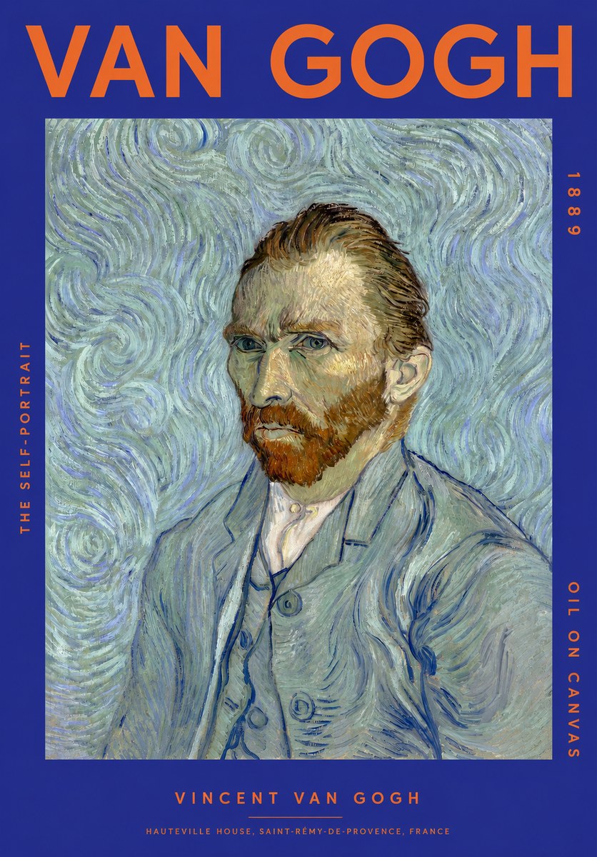Van Gogh The Self-portrait No2 - Plakát