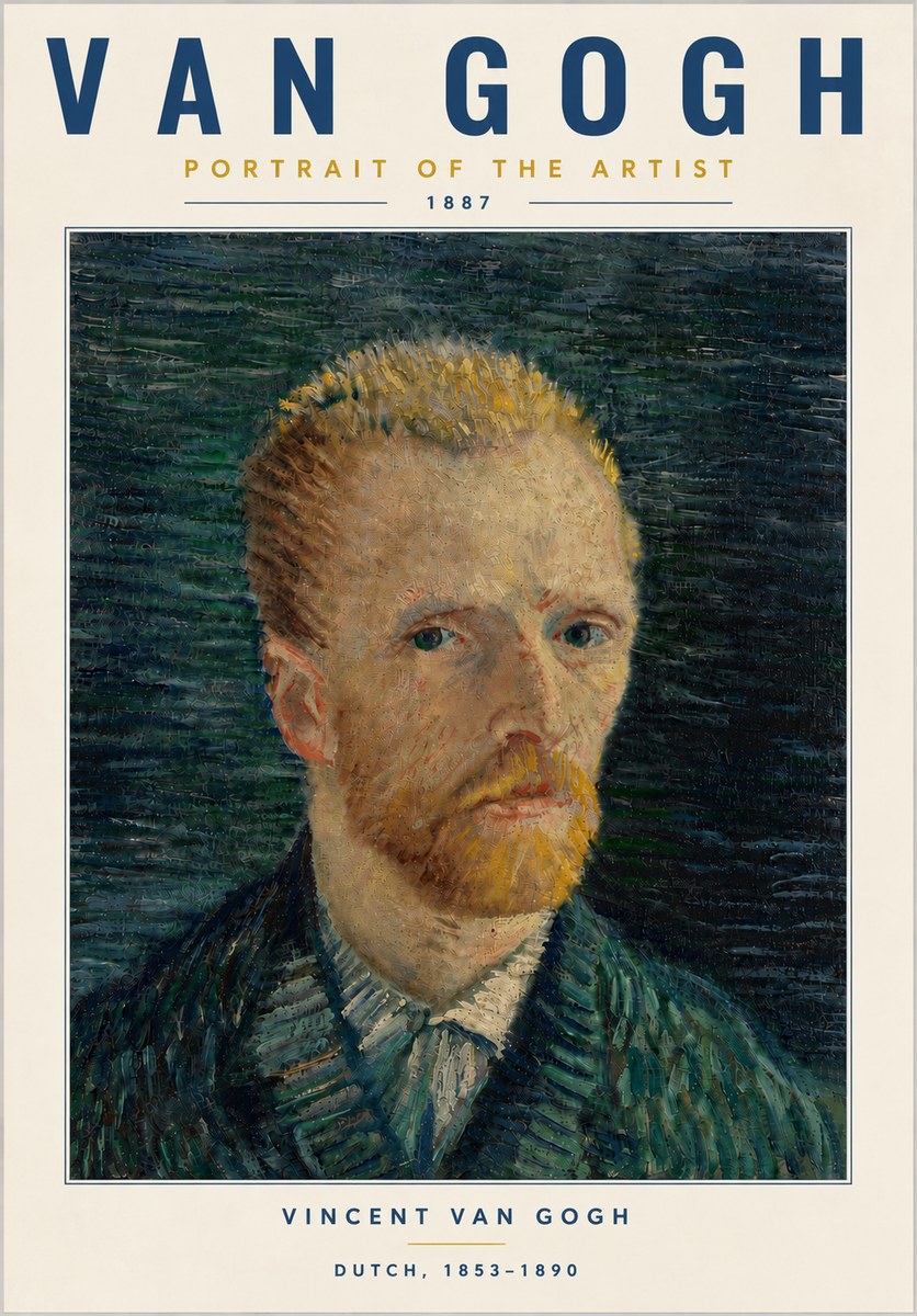Van Gogh Portrait of the Artist II No6 - Plakát