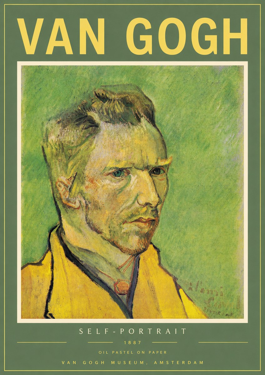 Van Gogh Self-portrait II No4 - Plakát
