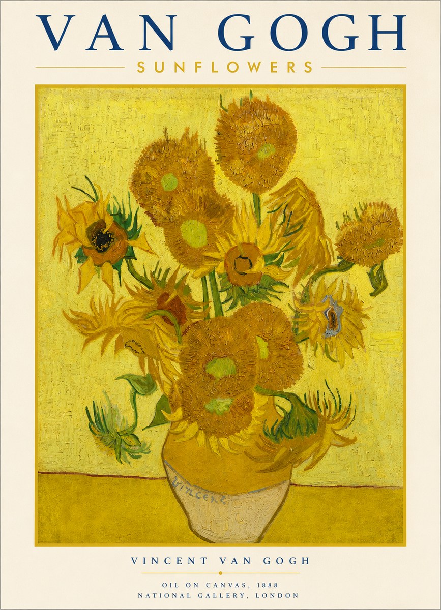 Van Gogh Sunflowers III No3 - Plakát