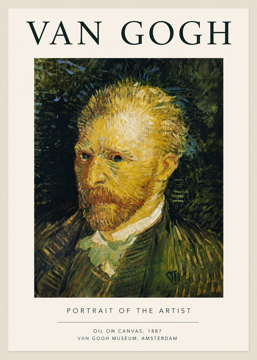 Van Gogh Portrait of the Artist III No3 - Plakát