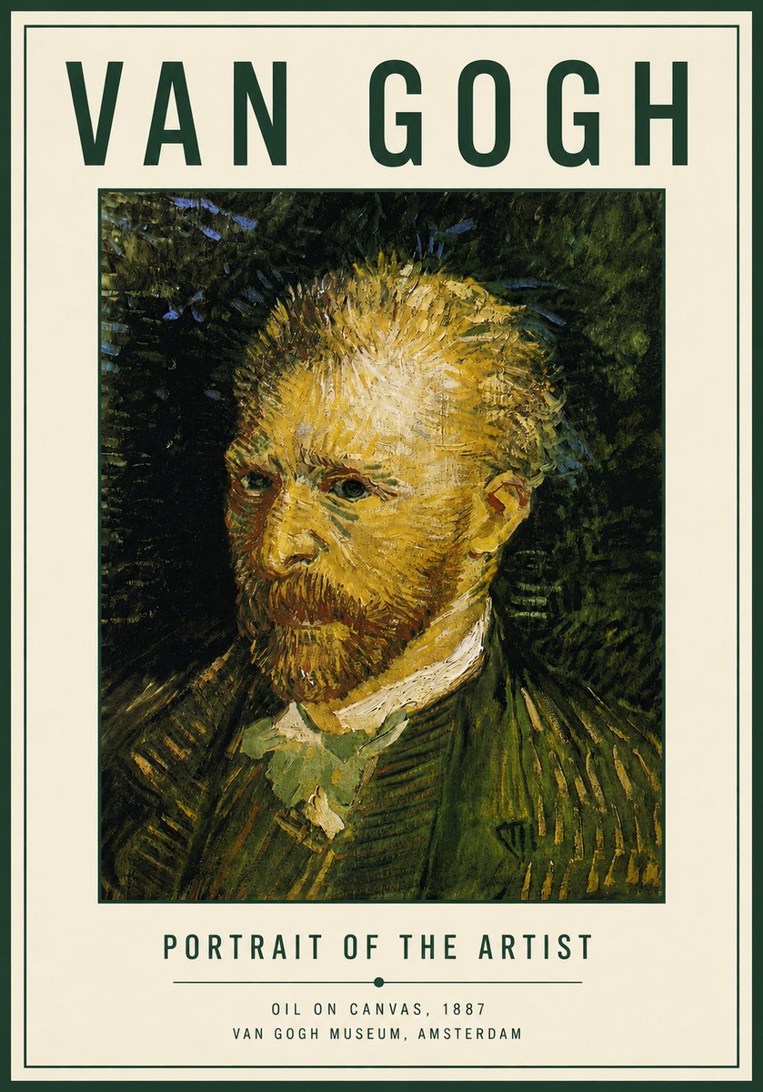 Van Gogh Portrait of the Artist III No4 - Plakát