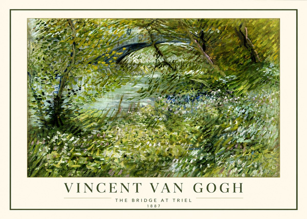 Van Gogh The Bridge at Triel No4 - Plakát