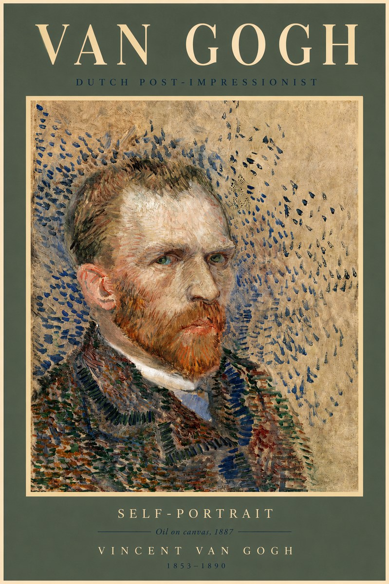 Van Gogh Self-portrait IV No2 - Plakát